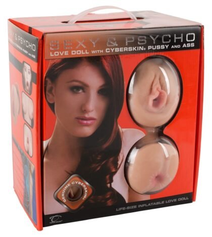 Sexy And Psycho - Oppblåsbar Dukke med Masturbator