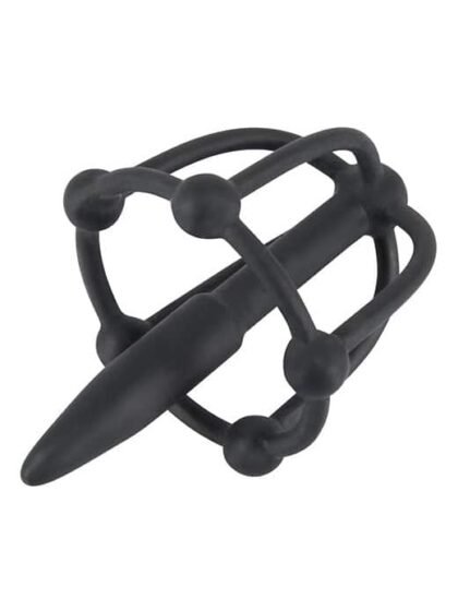 Penisplug - Dilator med glansbur - Silikon