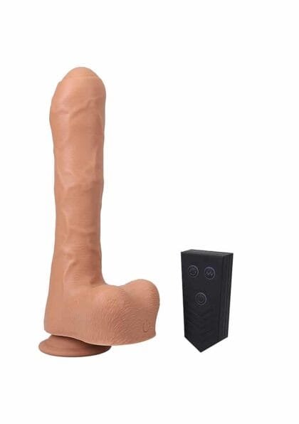 Tendril Thruster - Mini Fuck Machine - Uncut Thrusting dildo - Lys hudfarge