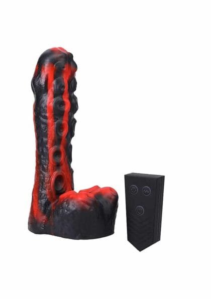 Tendril Thruster - Mini Fuck Machine - Thrusting dildo - Rød/sort Tentakkel
