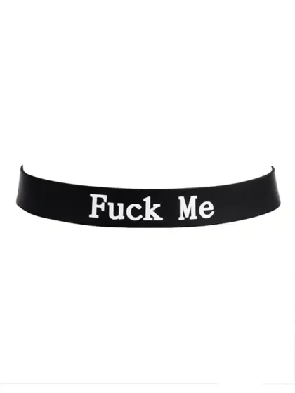 Rimba - Collar i silikon - Fuck Me