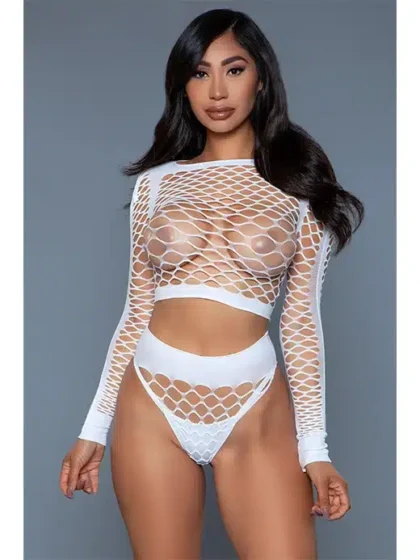 Be Wicked - Play With Me Bodystocking - Hvit