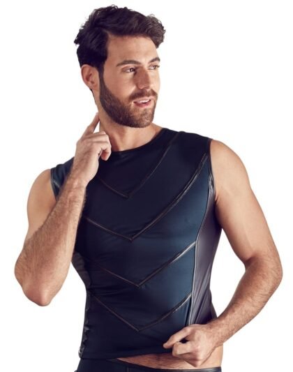 NEK - Skjorte med tøffe striper og mattlook