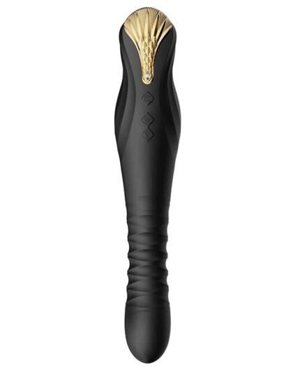 ZALO - King Black - Thrusting vibrator - sort