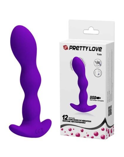 Pretty love Yale - Vibrerende analplug lilla