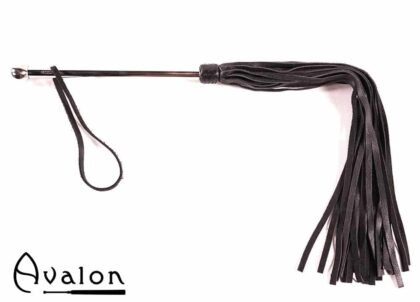 Avalon - SORCERESS - Sort flogger med langt metall håndtak