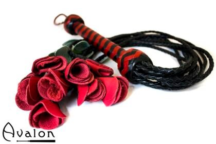 Avalon - THORN - Roseflogger med sort og rødt håndtak