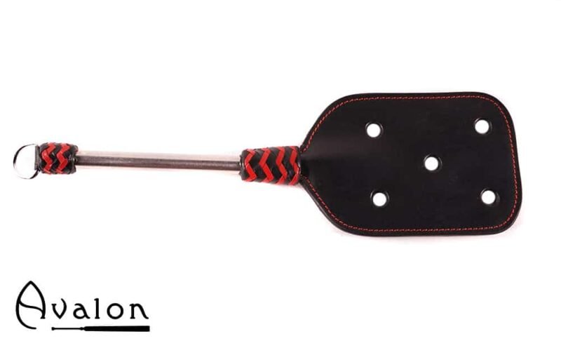 Avalon - OBERON - Spencer Paddle med hull og metallhåndtak med D-ring - Sort og rød - Bilde 5