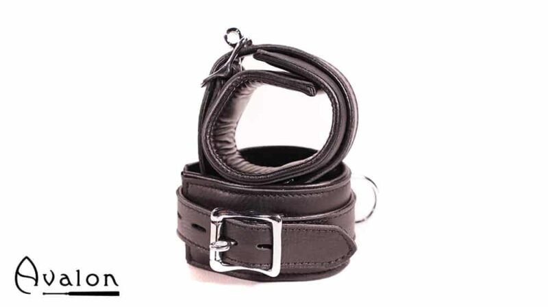 Avalon - CAPTURE - Håndcuffs i Lær - Sort