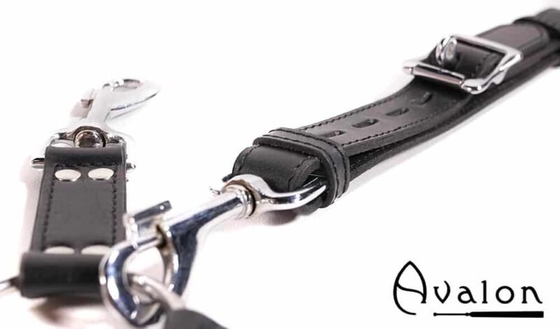 Avalon - SACRED - Hog-tie-sett med 5 deler - Sort