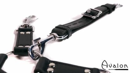 Avalon - SACRED - Hog-tie-sett med 5 deler - Sort