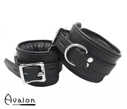 Avalon - ALCHEMY - Polstrede Fotcuffs - Sort 