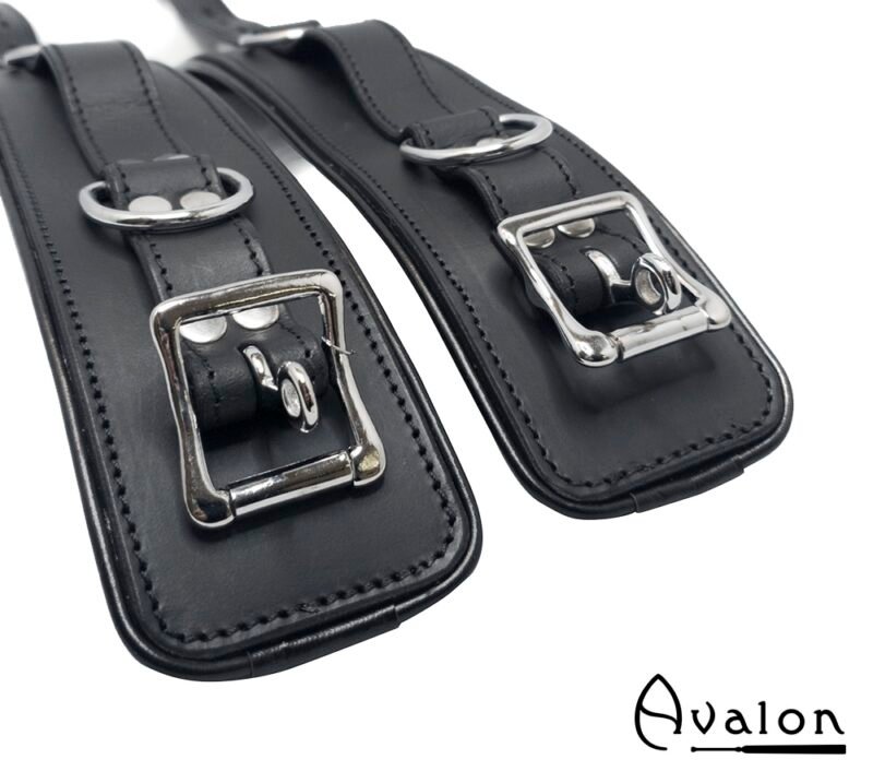 Avalon - ALCHEMY - Polstrede Fotcuffs - Sort