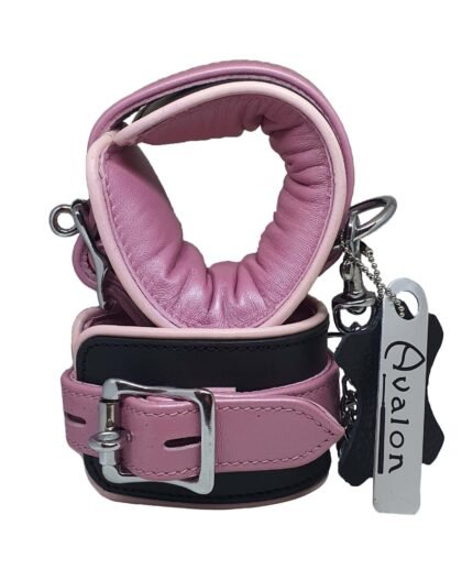 Avalon - ALCHEMY - Polstrede Håndcuffs - Rosa og Sort