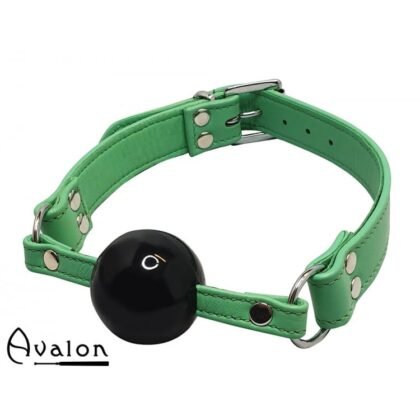 Avalon - Sengekos - SIRENE - Grønn Gag med Sort Ball 40 mm