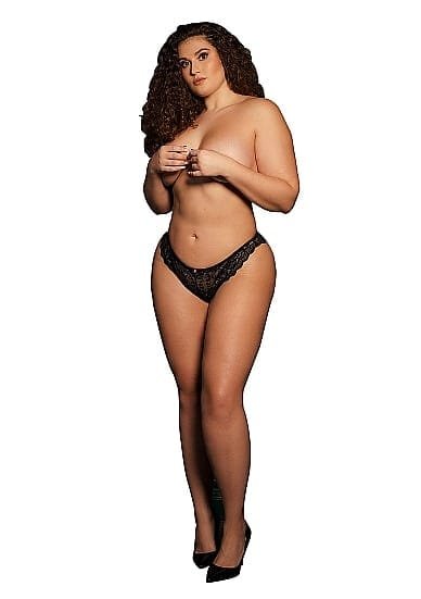 Le Désir Belle - Claire - Truse med Blonder og Detaljer - Queen Size - XL - 3XL