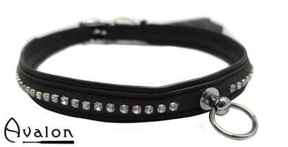 Avalon - GAIUS - Enkelt Collar blanke stener