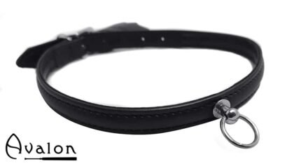 Avalon - HELEN - Enkelt Collar med O-ring Svart