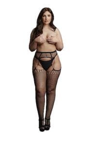 Le Desir - Celebrate Suspender - Strømper og strømpeholder i et  - Queen Size - XL-3XL