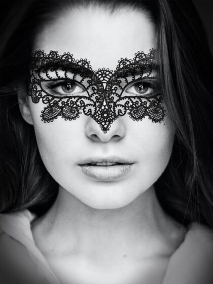 Erotisk - Maskerademaske - Sort