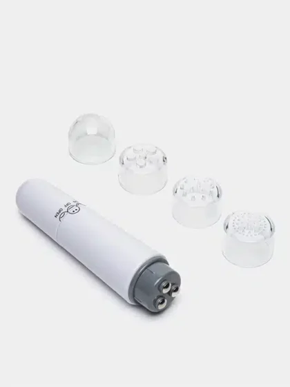 Erotisk - Klitorisvibrator med 4 hoder - Hvit