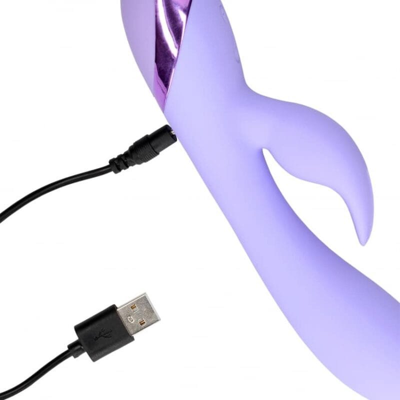 Loveline - Smooth Silicone Rabbit Vibrator - Lavendel - Bilde 6