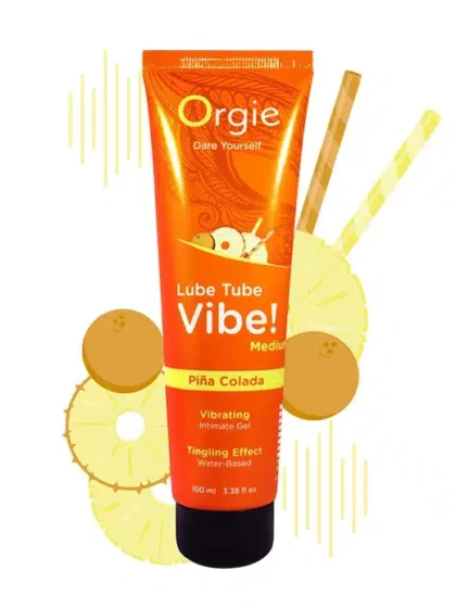 Orgie - Lube Tube VIBE! - Medium - Piña Colada - 100ml