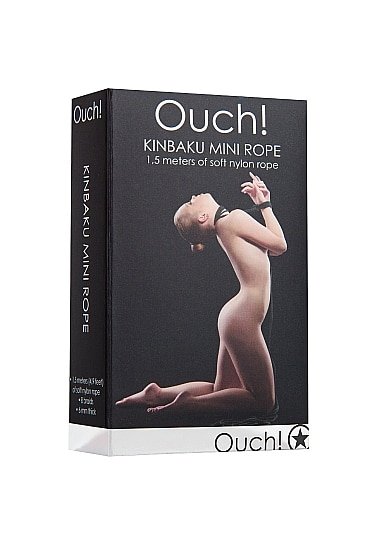 Ouch! - Kinbaku Mini Tau - 1,5 M - Sort
