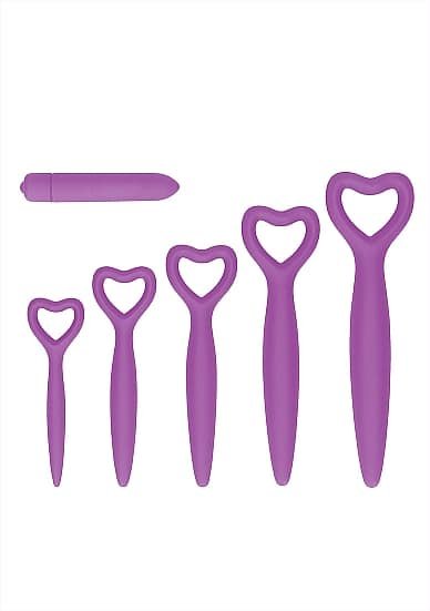 Ouch! Silikon Dilator Sett - 5 - Lilla 