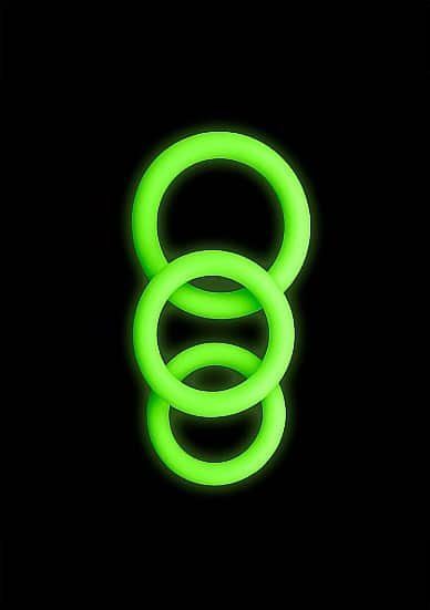 Ouch! Penisring 3pk - Glow in the dark 
