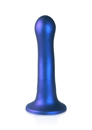 OUCH! - Ultra Soft Silicone - Dildo med sugekopp - 17 cm - Blå