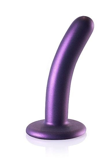 OUCH! - Smooth Silicone - Enkel dildo med sugekopp - Lilla