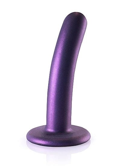 OUCH! - Smooth Silicone - Enkel dildo med sugekopp - Lilla
