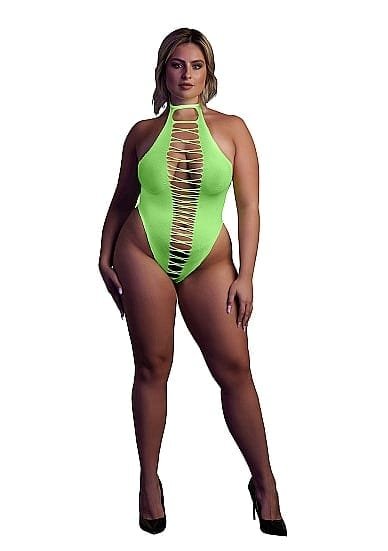 OUCH! - Glow in the dark - High-Cut body - Grønn XL/4XL