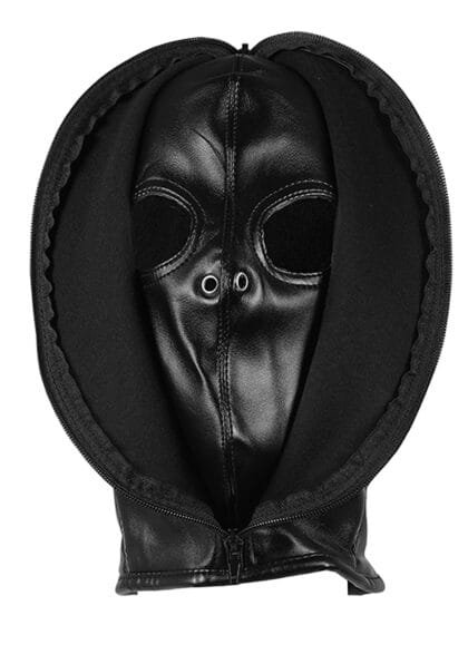 OUCH! - Xtreme - Zip-Up Bondage Maske - Sort