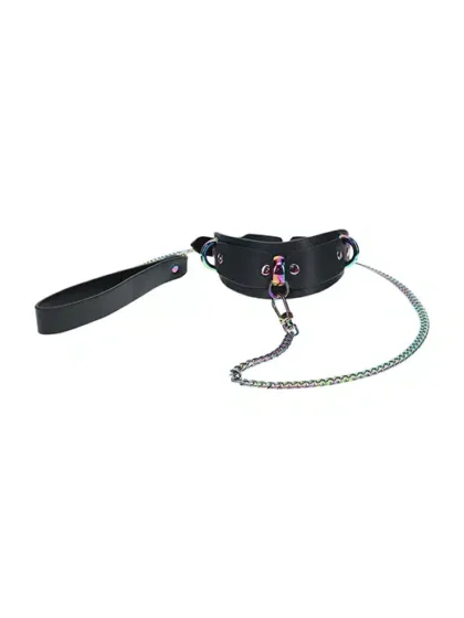 Ouch! Venice - Collar og lenke  - Sort