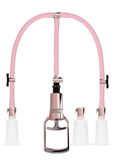 Pumped - Klitoris og Nipple Pump Sett - Rosegull