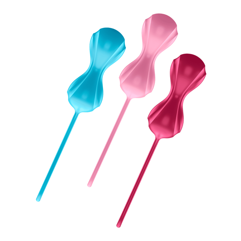 Satisfyer - Power Balls - Dobbel Vaginakule Geisha - 3stk