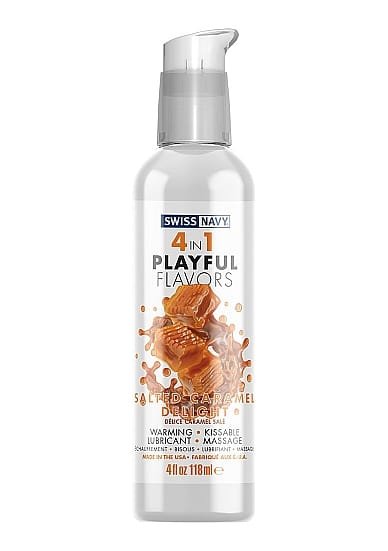 Swiss Navy - 4 i 1 - Vannbasert Glidemiddel - Salted Caramel Delight- 118ml