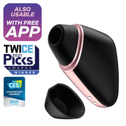 Satisfyer - Love Triangle - Reisevennlig Trykkbølgevibrator - Sort