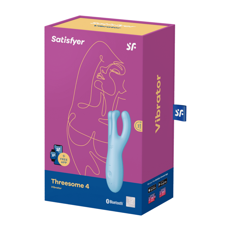 Satisfyer - Threesome 4 - Multi Vibrator - Blå - Bilde 10