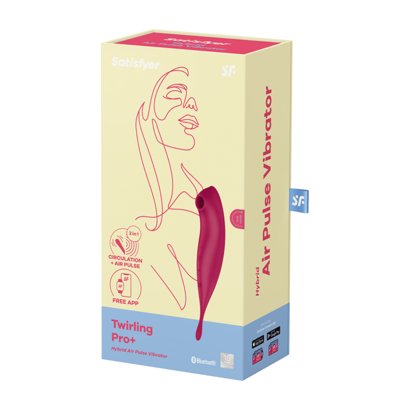 Satisfyer - Twirling Pro Plus - Presis Trykkbølgevibrator med App - Rød - Bilde 8