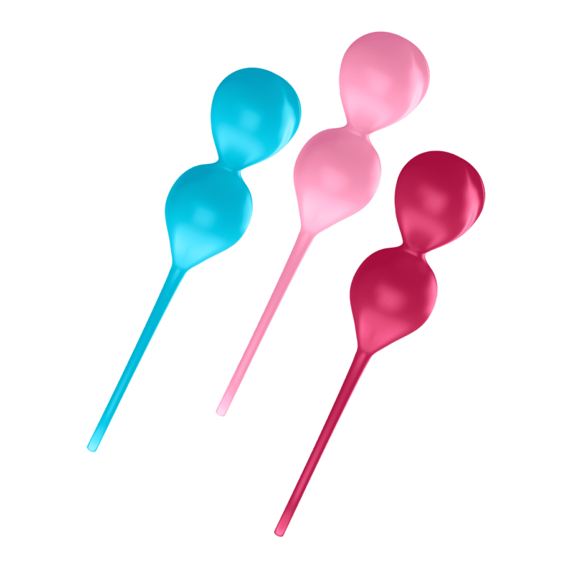 Satisfyer - V Balls - Dobbel Vaginakule - 3stk