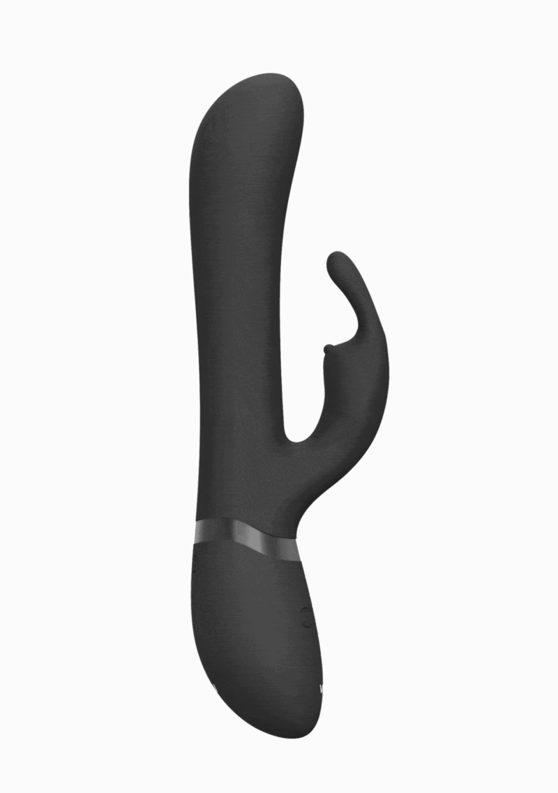 VIVE - Chou - Rabbitvibrator med utskiftbare hoder - Sort