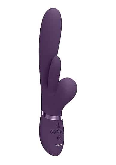 VIVE - Kura - G-punkt rabbitvibrator med tapping og bevegelse - Lilla