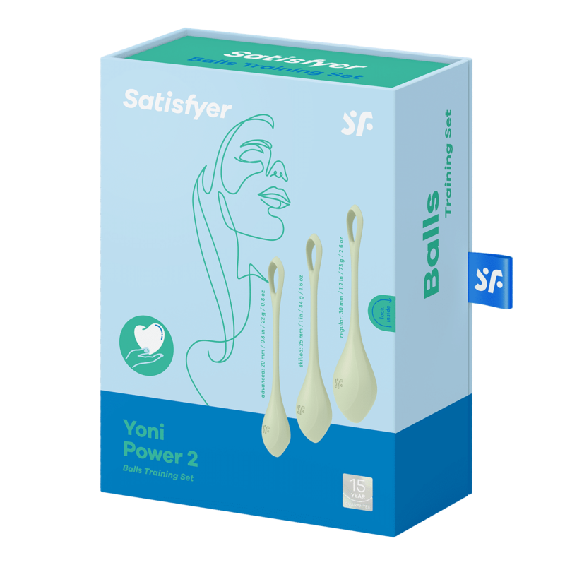 Satisfyer - Yoni Power 2 - Vaginakule Sett - Lys Grønn - Bilde 3