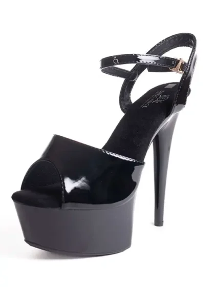 Erogance - Stiletthæl D609 - Sort