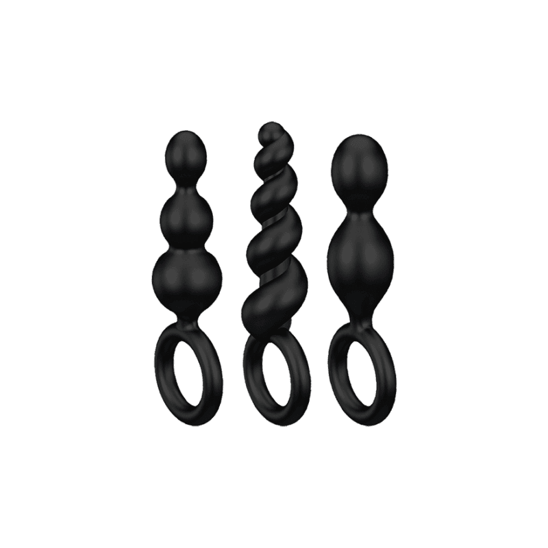 Satisfyer - Booty Call - Buttplugs for Nybegynnere - 3stk - Sort