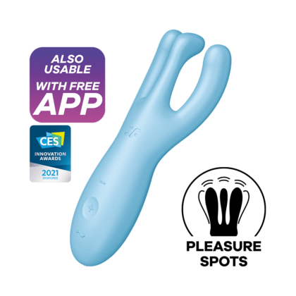 Satisfyer - Threesome 4 - Multi Vibrator - Blå