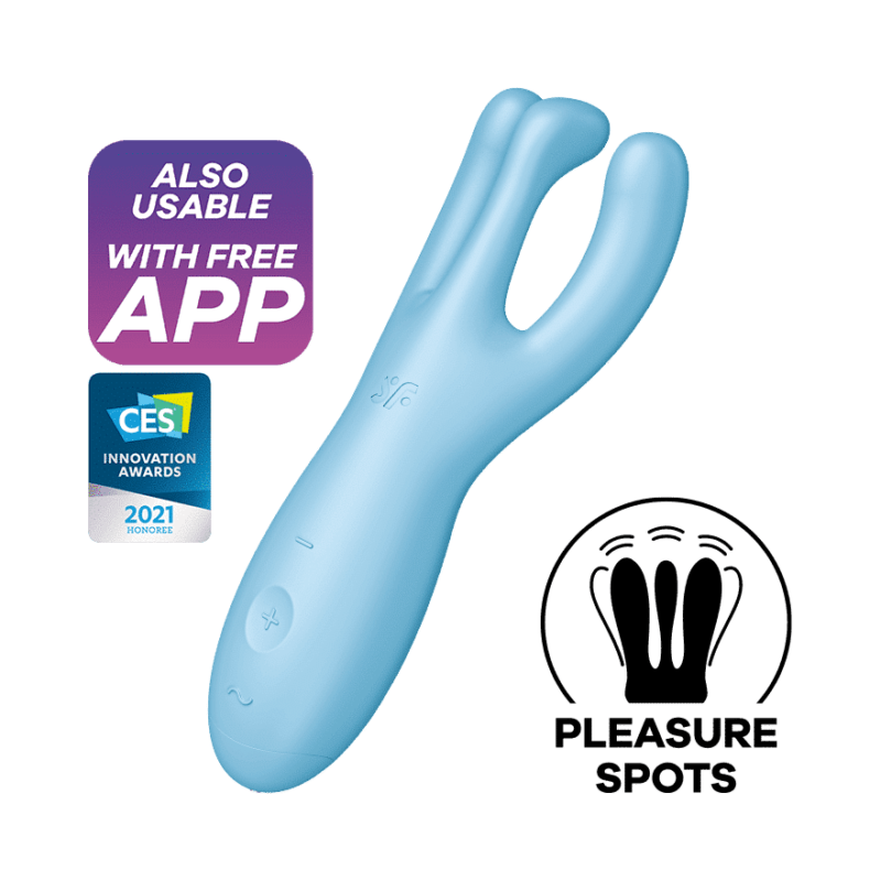 Satisfyer - Threesome 4 - Multi Vibrator - Blå